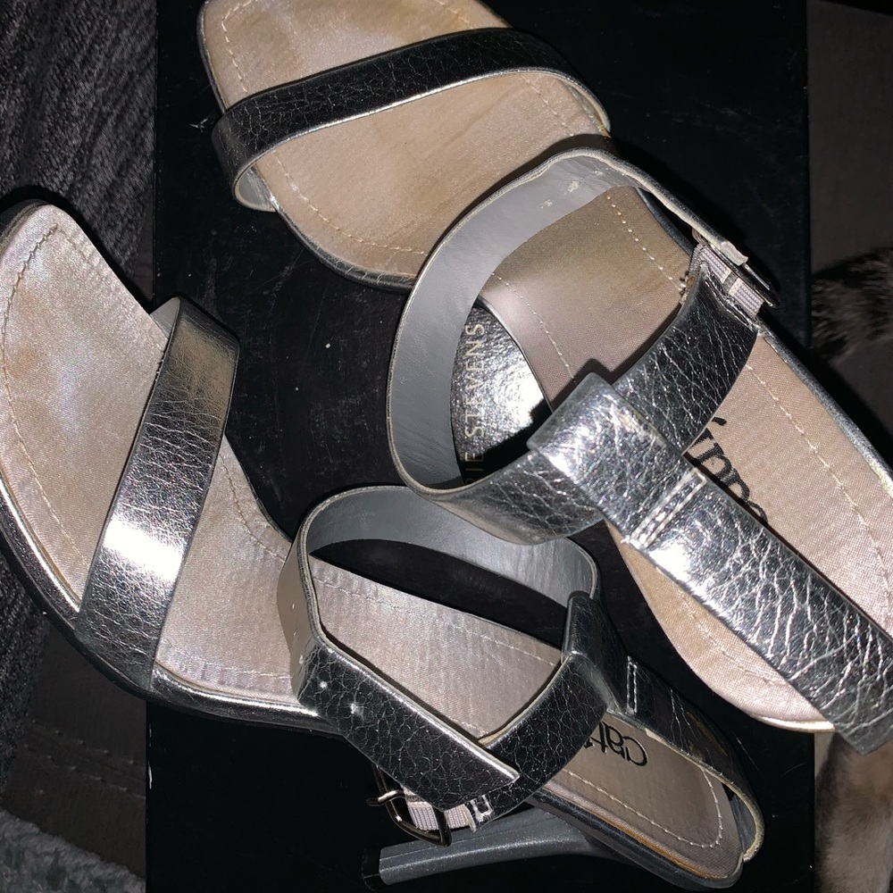 Silver heels